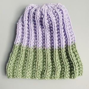 NWOT Two-tone pastel beanie.